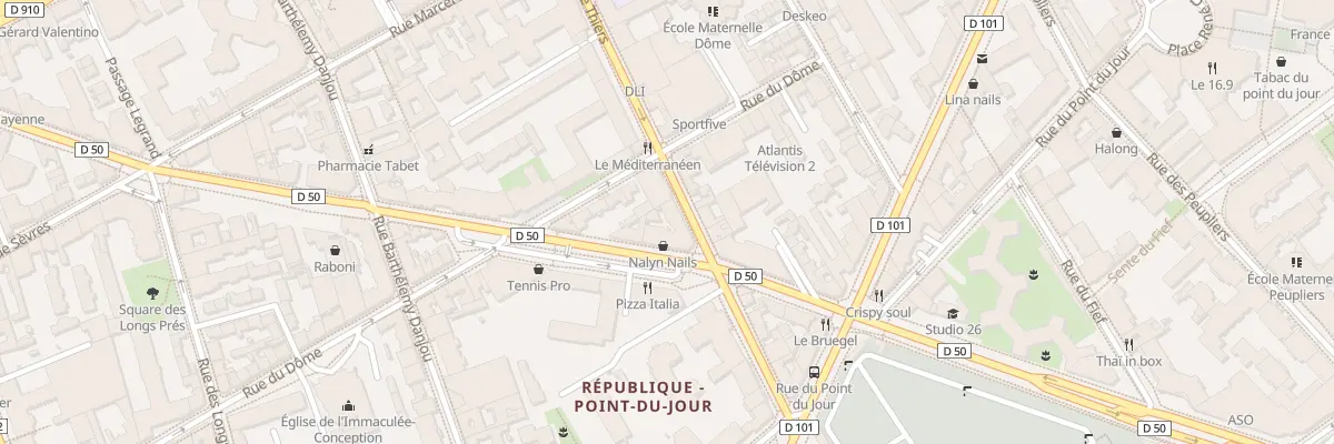 Plan du 110 Rue Thiers à Boulogne-Billancourt