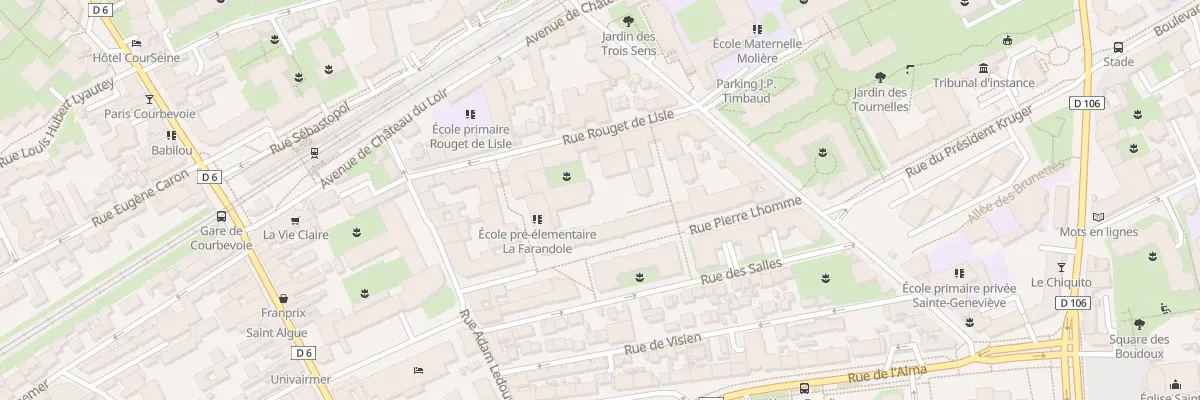 Plan du 27 Rue Pierre Lhomme à Courbevoie