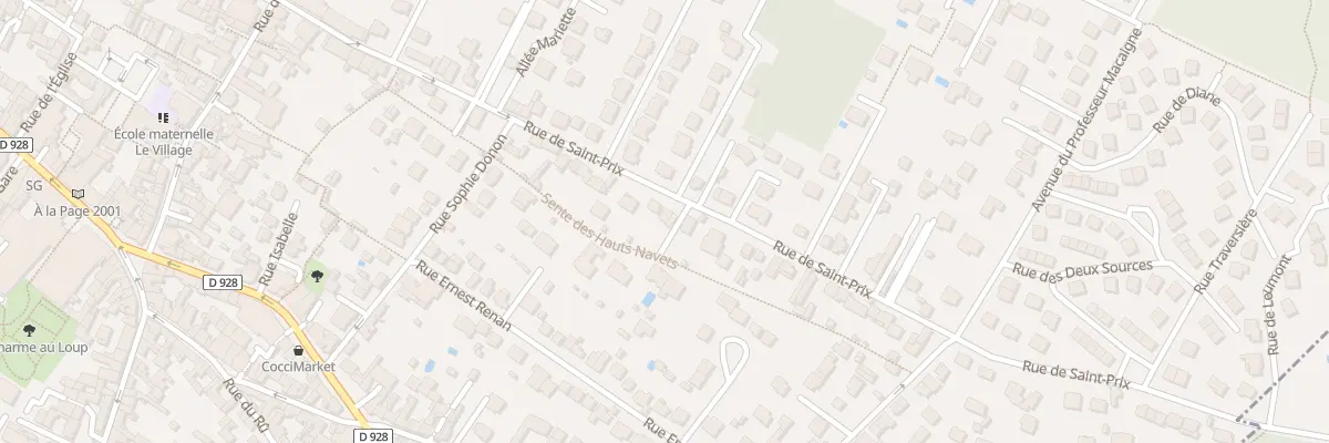 Plan du 64 Rue de Saint-prix à Saint-Leu-la-Forêt