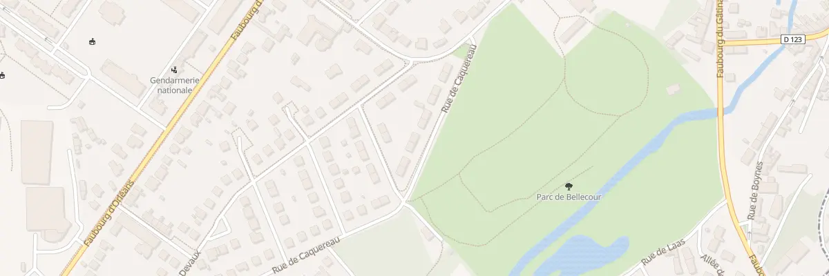 Plan du 14 Rue de Caquereau à Pithiviers