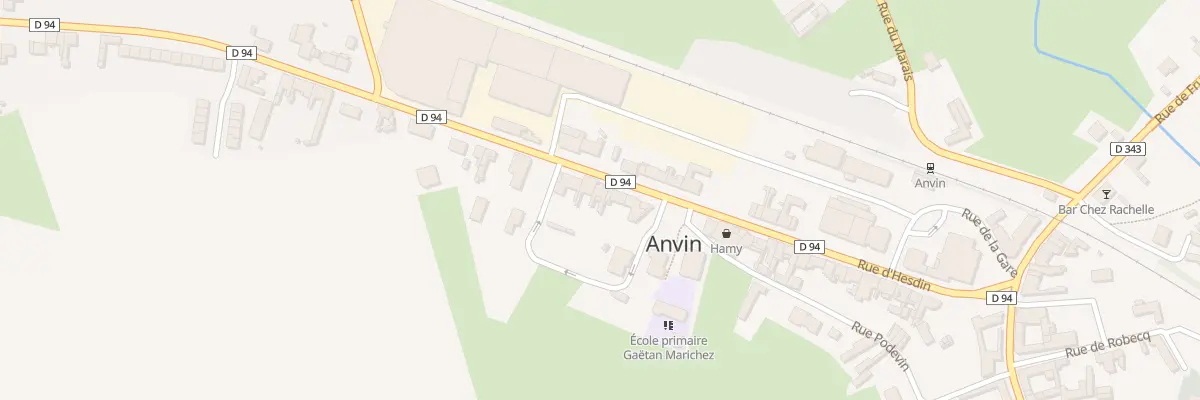 Plan du 328 Rue d’Hesdin à Anvin
