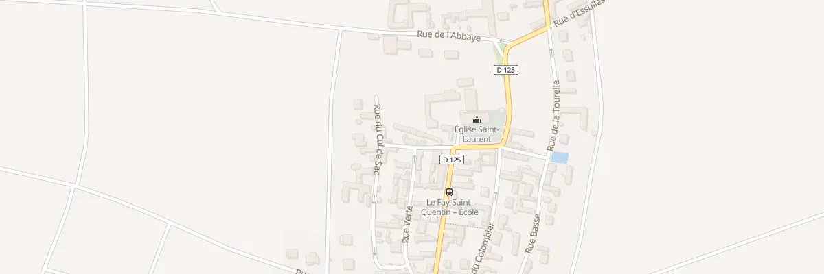 Plan du 5 Rue de l’Eglise au Fay-Saint-Quentin