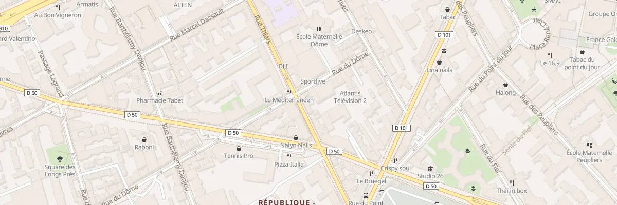 Plan du 105 Rue Thiers à Boulogne-Billancourt