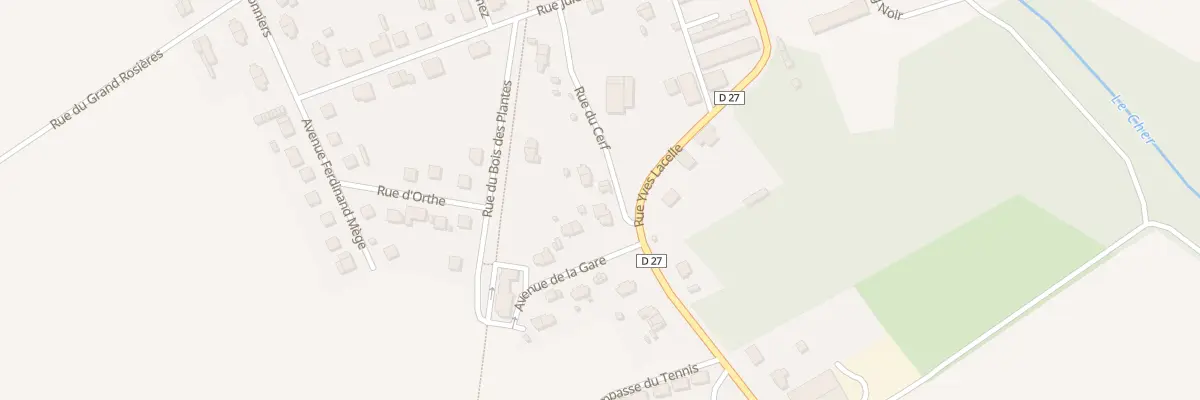 Plan du 1D Rue du Cerf à Lunery