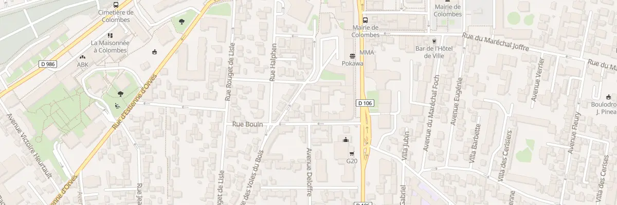 Plan du 21 Rue des Voies du Bois à Colombes