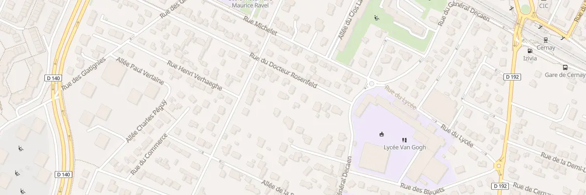 Plan du 83 Rue du Dr Rosenfeld à Ermont