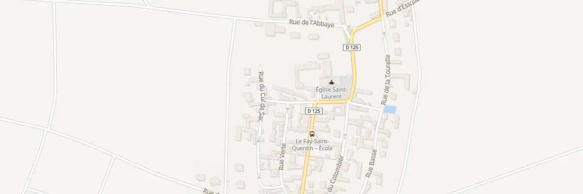 Plan du 7 Rue de l’Eglise au Fay-Saint-Quentin