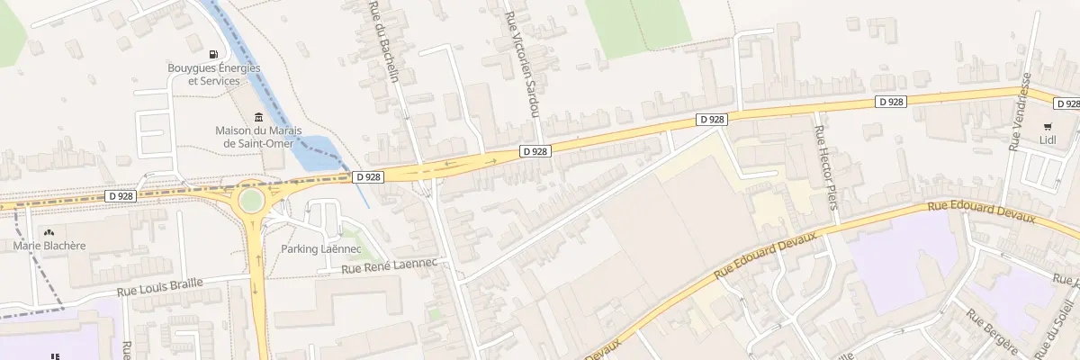 Plan du 23 Bd de Strasbourg à Saint-Omer