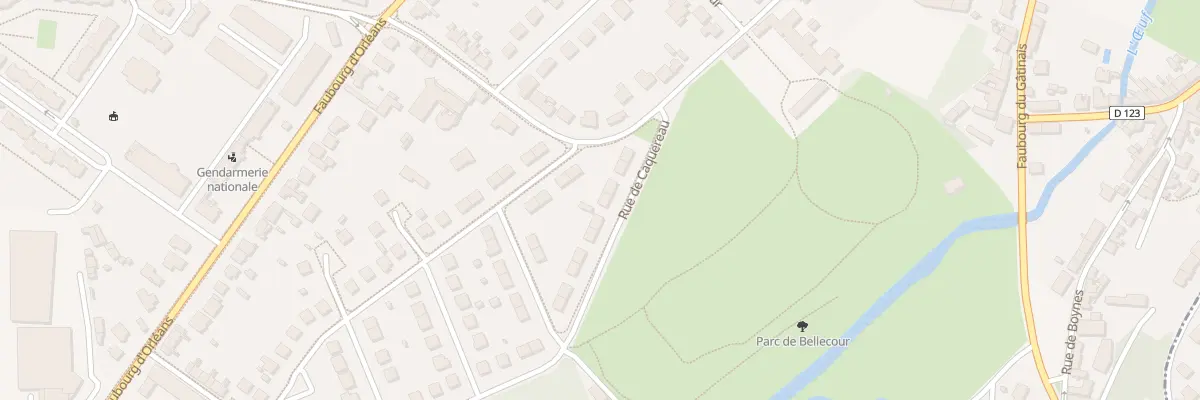 Plan du 8 Rue de Caquereau à Pithiviers