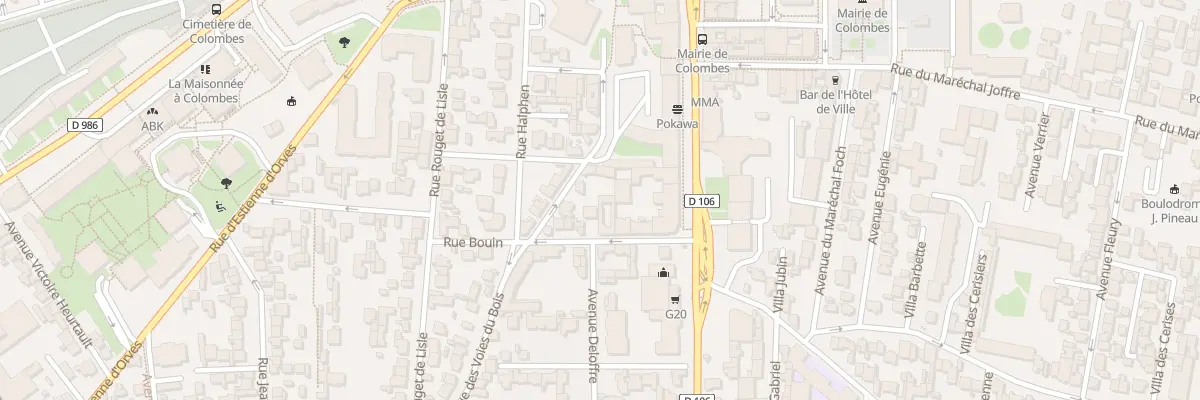 Plan du 10 Rue Bouin à Colombes