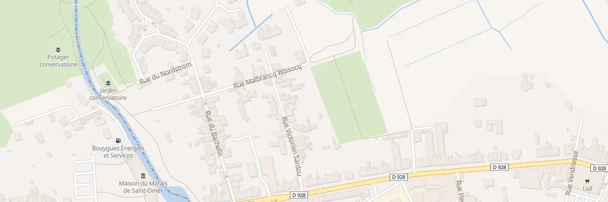 Plan du 15 Rue Victorien Sardou à Saint-Omer