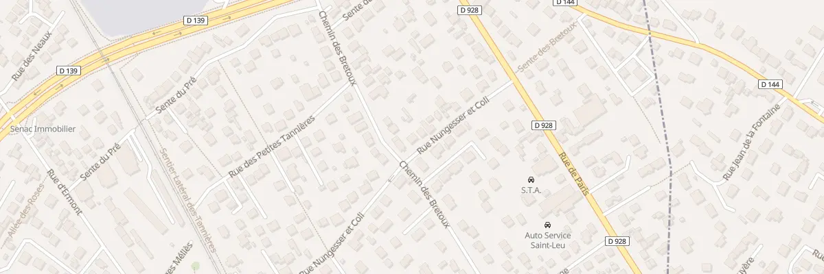 Plan du 20 Rue Nungesser et Coli à Saint-Leu-la-Forêt