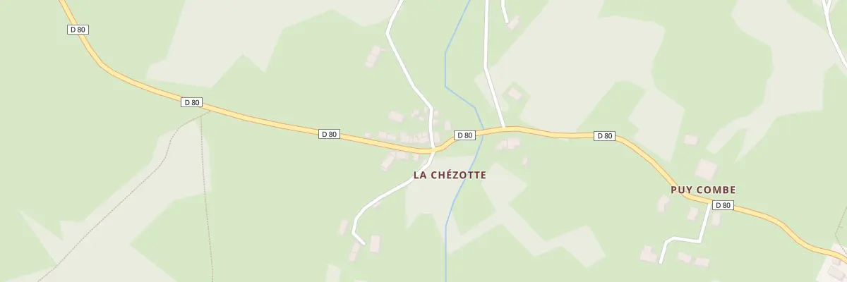 Plan du 14 La Chézotte à Néoux