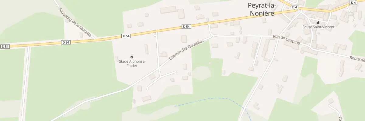 Plan du 5413 Champ Meau à Peyrat-la-Nonière