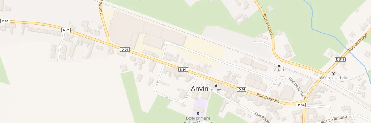 Plan du 307 Rue d’Hesdin à Anvin