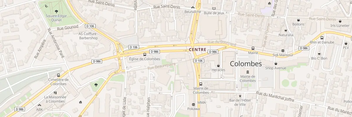 Plan du 5 Rue Gabriel Péri à Colombes