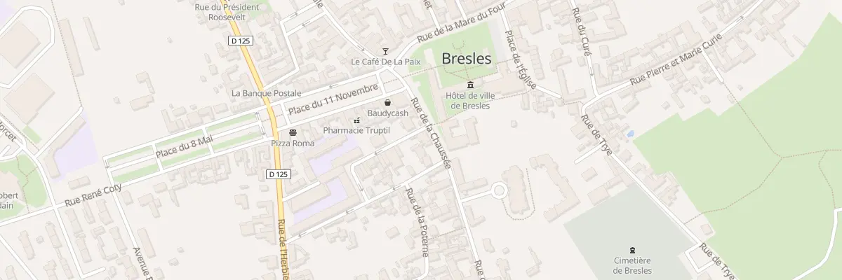Plan du 4 Rue de la Chaussée à Bresles
