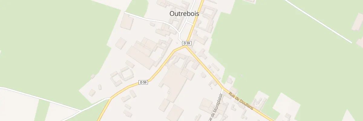 Plan du 2 Rue de Doullens à Outrebois