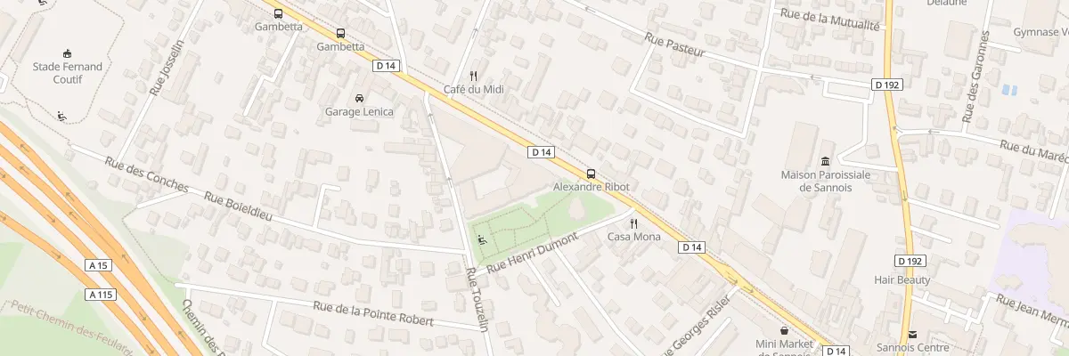 Plan du 125 Bd Charles de Gaulle à Sannois