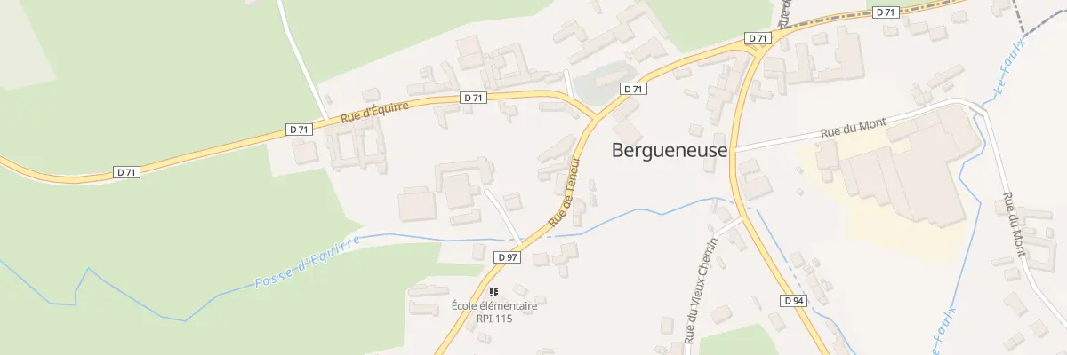 Plan du 1 Rue de Teneur à Bergueneuse