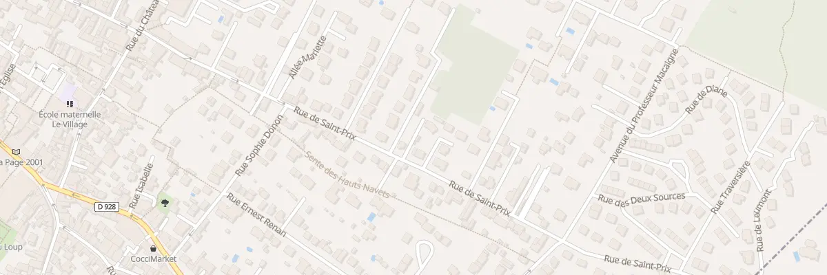 Plan du 67 Rue de Saint-prix à Saint-Leu-la-Forêt