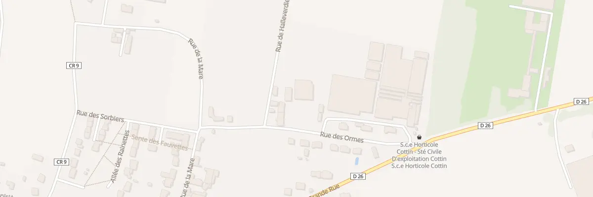 Plan du 8 Rue des Halleverdiers à Avrainville