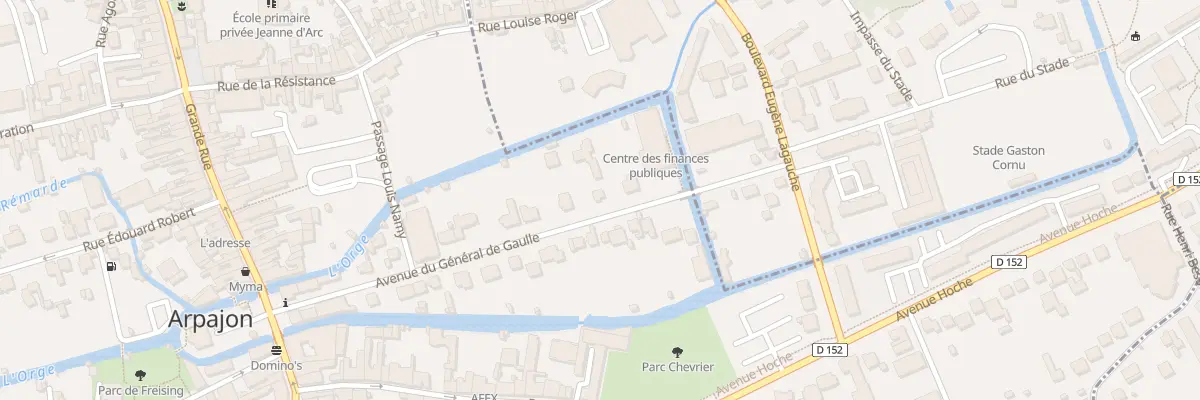 Plan du 25 Av du Général de Gaulle à Arpajon