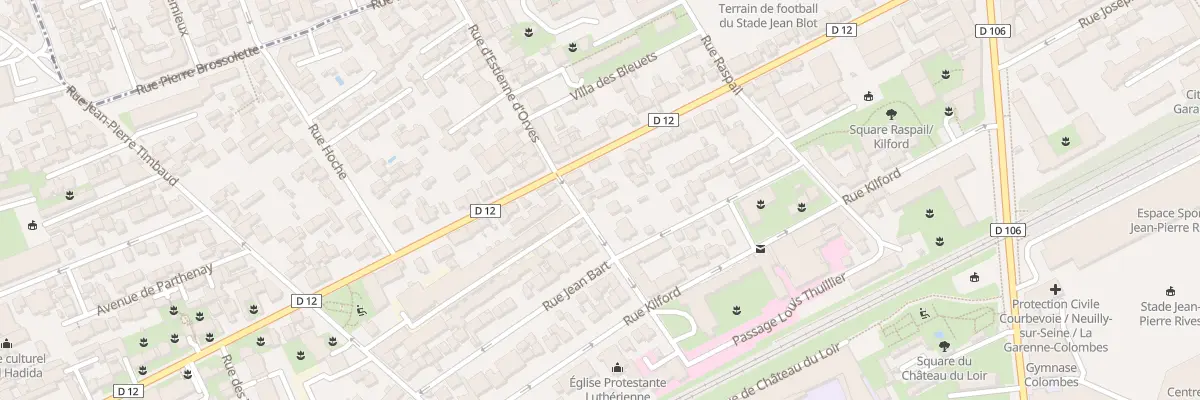Plan du 16 Rue D’Estienne D’Orves à Courbevoie