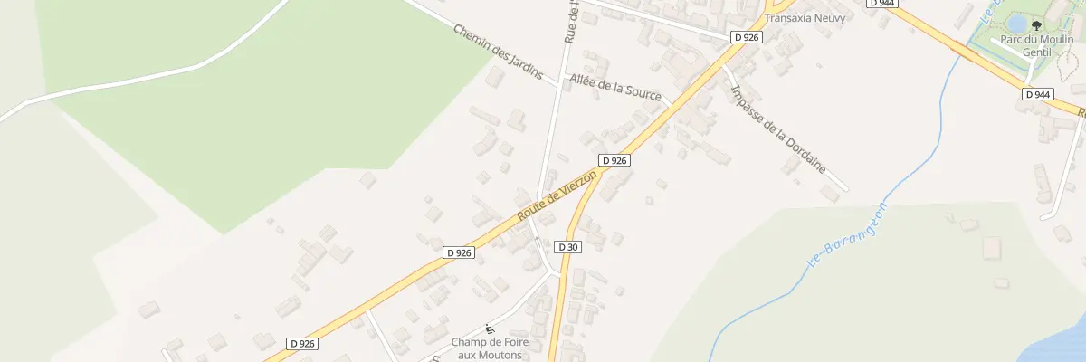 Plan du 7 Rue de l’Hopital à Neuvy-sur-Barangeon
