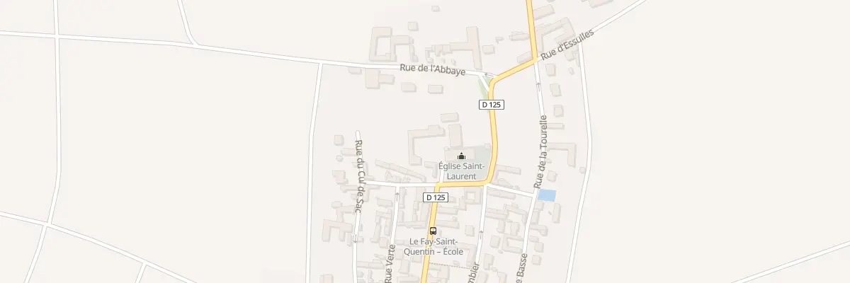 Plan du 11 Rue de l’Eglise au Fay-Saint-Quentin