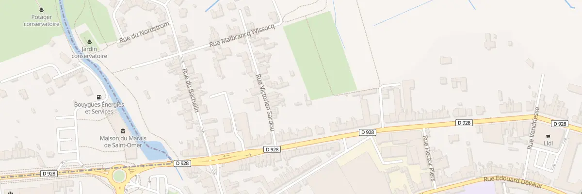 Plan du 3 Rue Victorien Sardou à Saint-Omer
