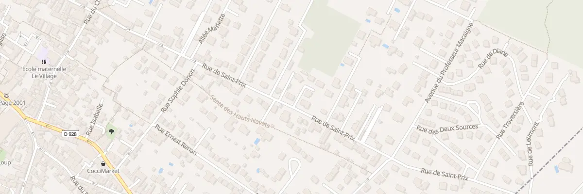 Plan du 71 Rue de Saint-prix à Saint-Leu-la-Forêt