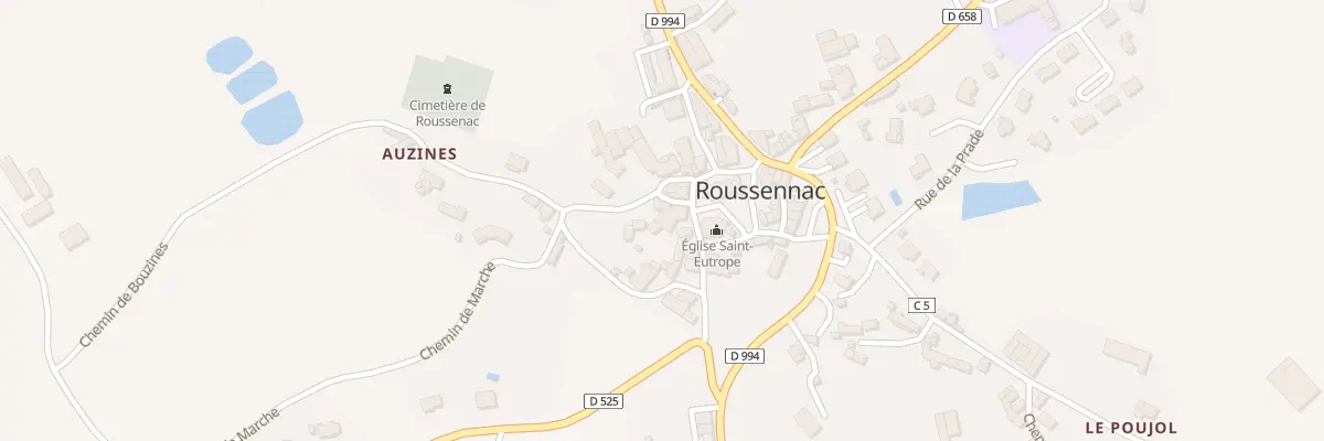 Plan du 5047 Roussennac à Roussennac
