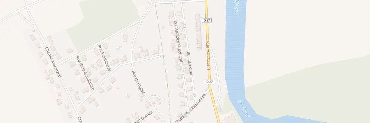 Plan du 9D Rue Lemoine à Lunery