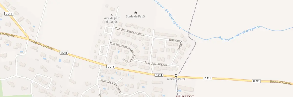 Plan du 54 Rue des Lucques à Alairac
