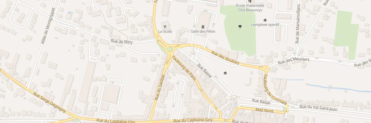Plan du 42 Fg de Paris à Pithiviers