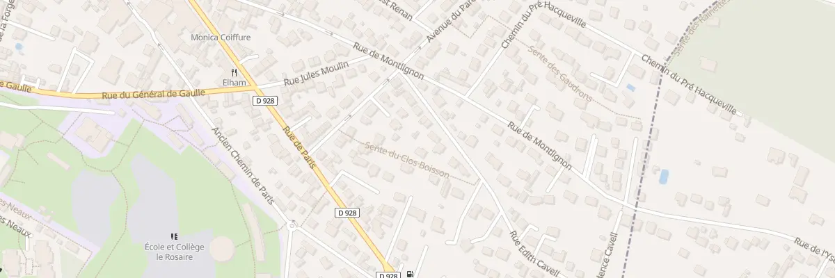 Plan du 12 Rue Edith Cavell à Saint-Leu-la-Forêt