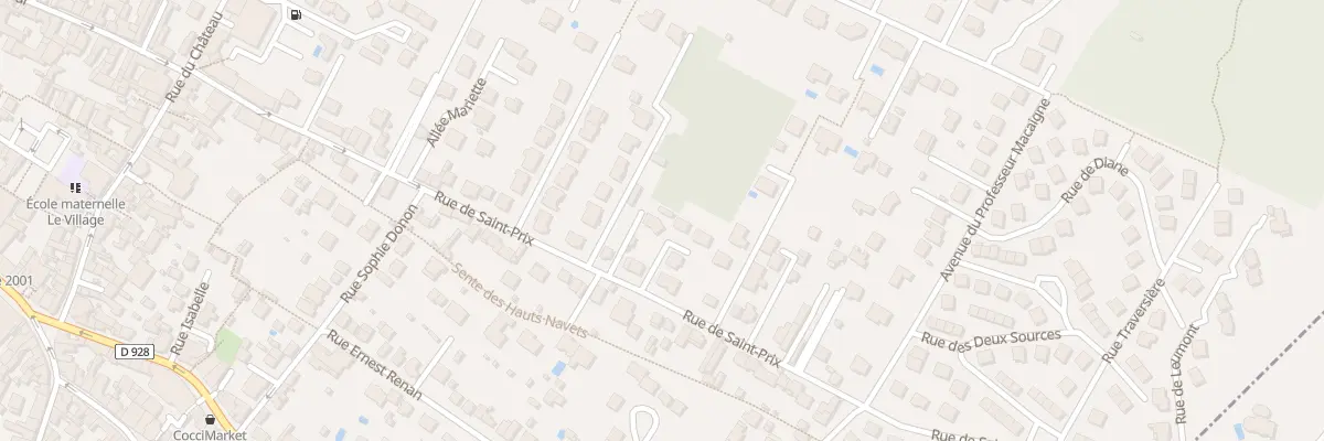 Plan du 69 Rue de Saint-prix à Saint-Leu-la-Forêt
