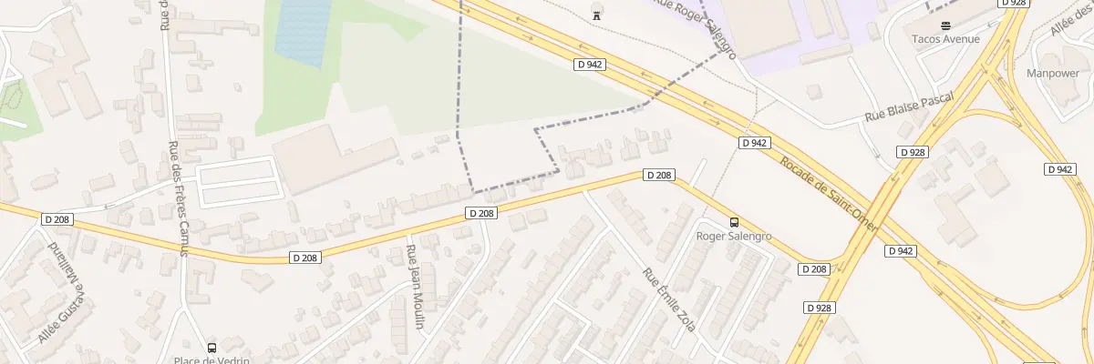 Plan du 38 Rue Roger Salengro à Longuenesse