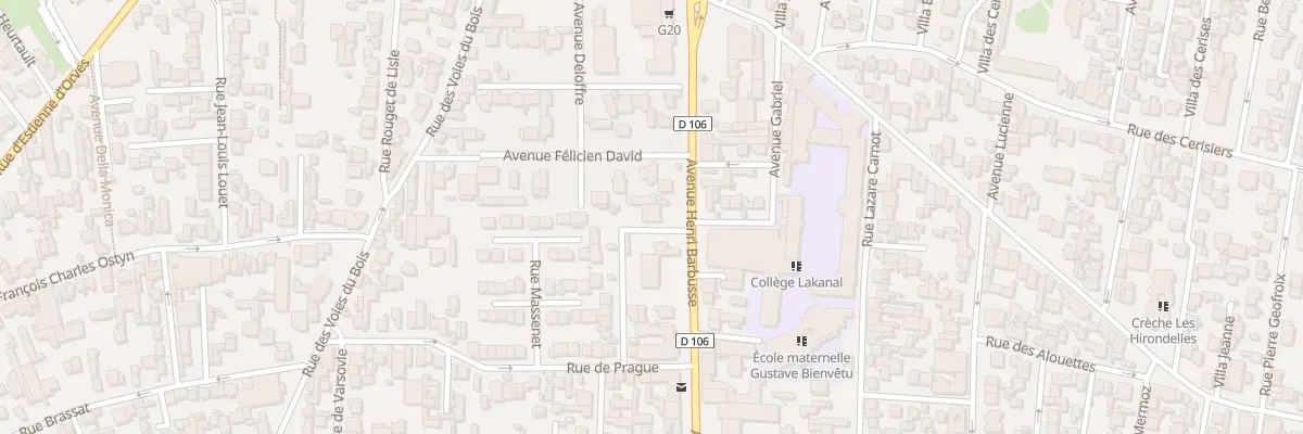 Plan du 58 Av Henri Barbusse à Colombes