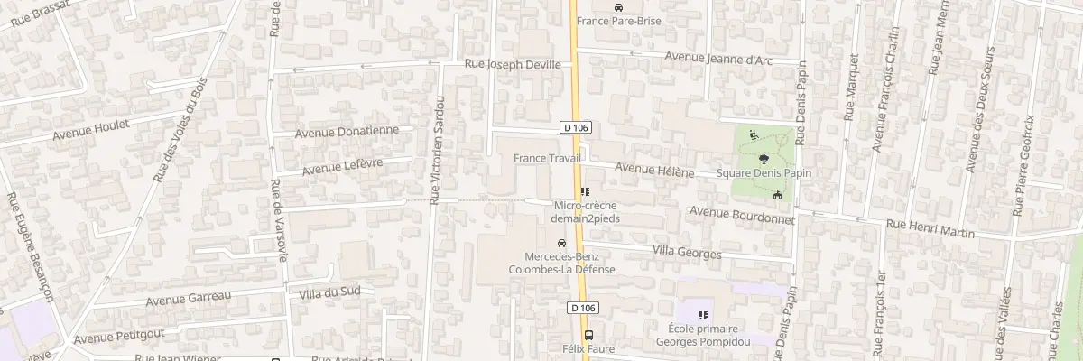 Plan du 104 Av Henri Barbusse à Colombes