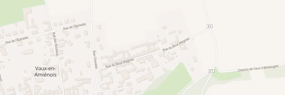 Plan du 11 Rue du Bout Magnier à Vaux-en-Amiénois