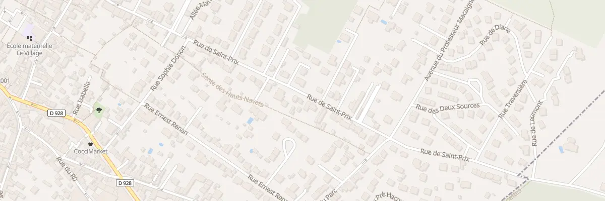 Plan du 78 Rue de Saint-prix à Saint-Leu-la-Forêt