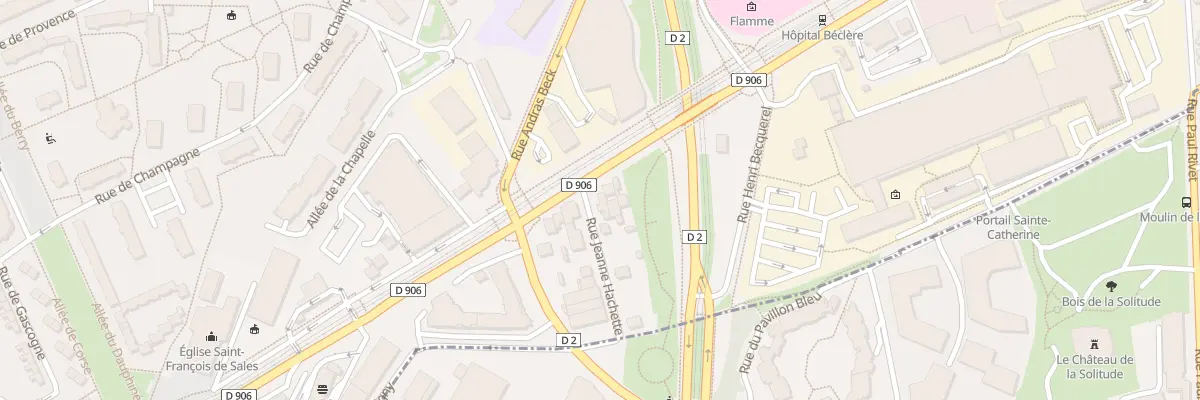 Plan du 3 Rue Jeanne Hachette à Clamart
