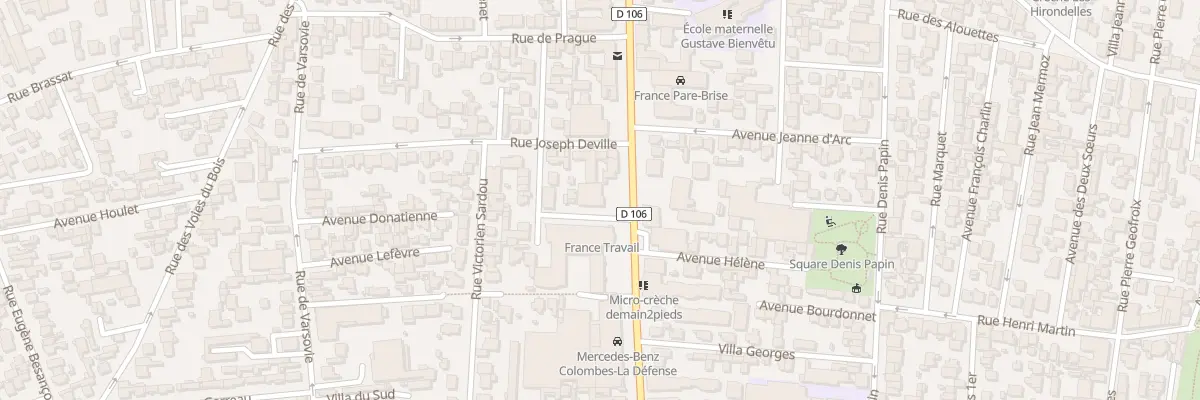 Plan du 96 Av Henri Barbusse à Colombes