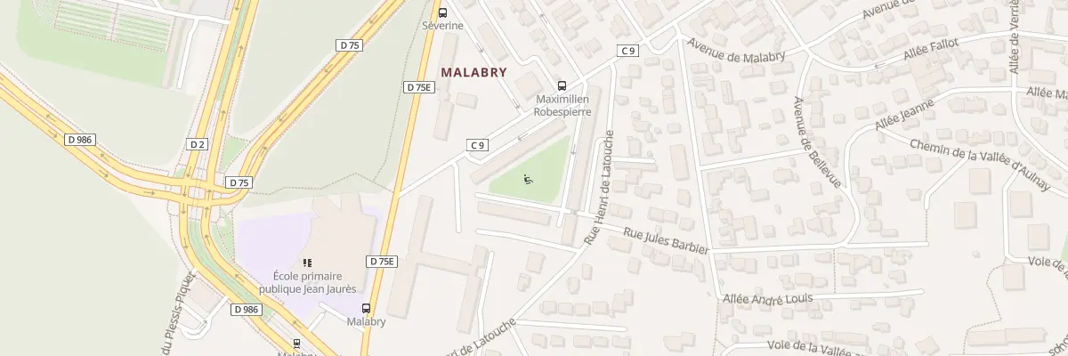 Plan du 8 Rue Henri de Latouche à Châtenay-Malabry