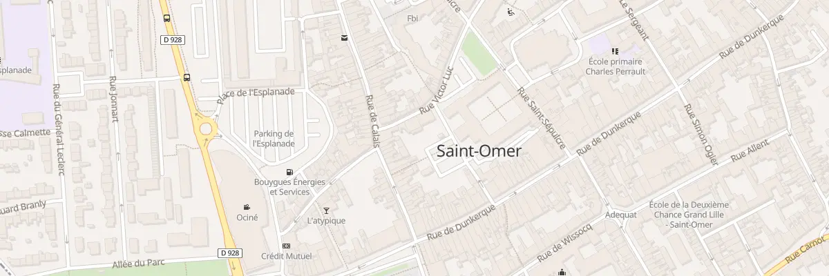 Plan du 5 Rue Victor Luc à Saint-Omer