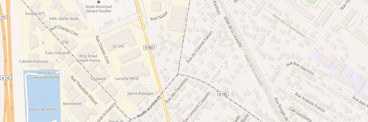 Plan du 118 Rue du Colonel Fabien à Saint-Prix