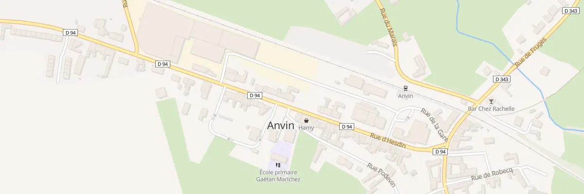 Plan du 255 Rue d’Hesdin à Anvin
