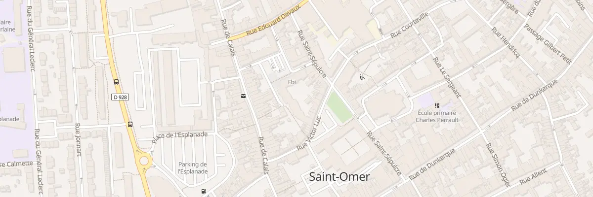 Plan du 3 Rue Sainte Barbe à Saint-Omer